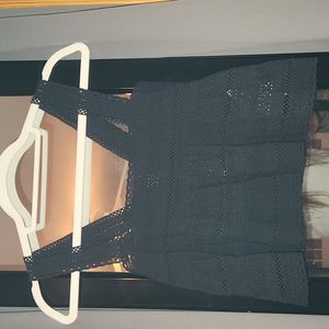 Black lace babydoll top